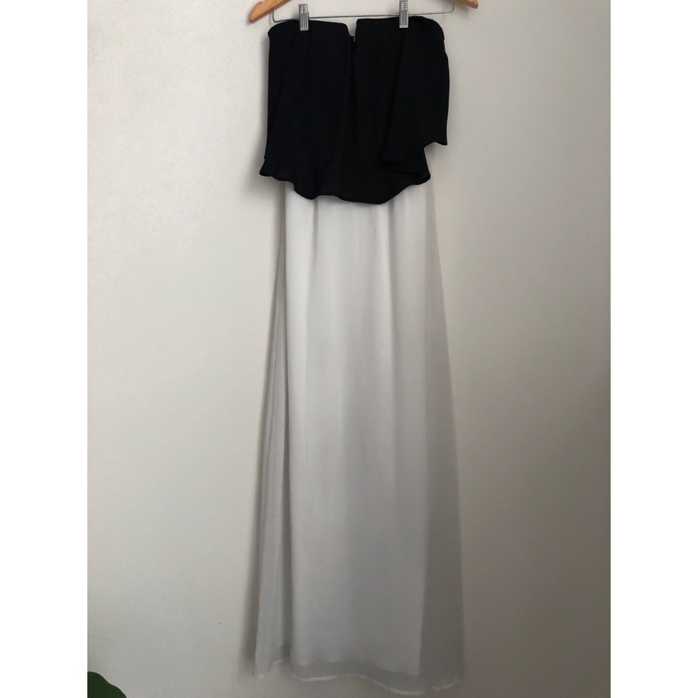 Way In strapless maxi dress sz xs